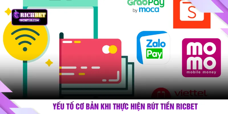 Yếu tố cơ bản khi thực hiện rút tiền RICBET